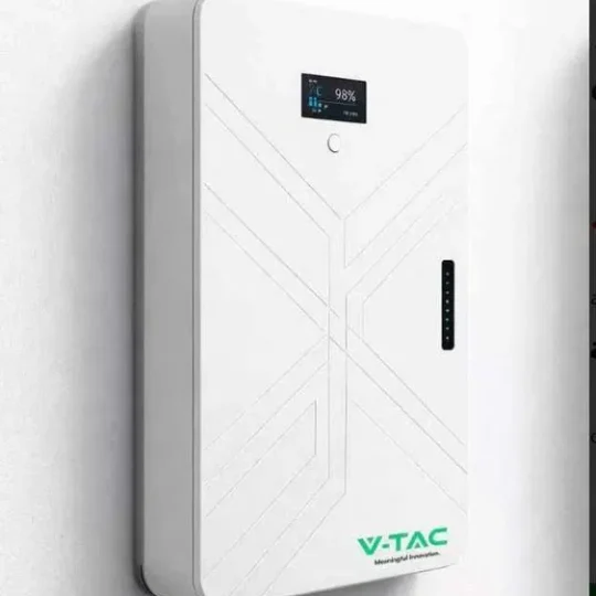Acumulator V-TAC 14.33kWh Alb SLIM IP20 >8000 Cicluri